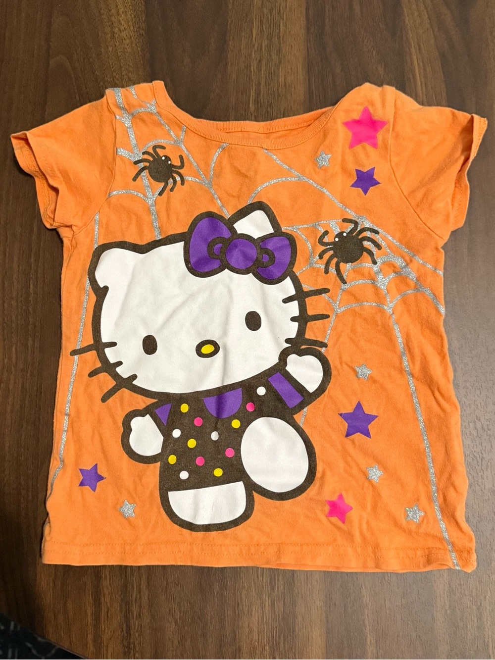 Girls Halloween hello kitty shirt